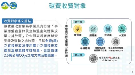 收費公告|碳費三子法公告 正式邁入碳定價時代